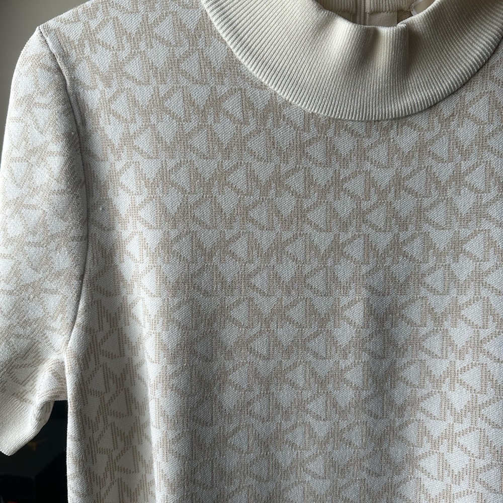 Michael Kors Logo Jacquard Dress Short Sleeve